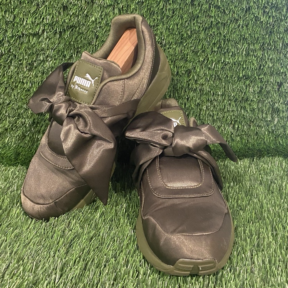 Puma x Rihanna Fenty‎ Shoes Womens Sz 7.5 Wicked Green Sneakers Romantic Fairy
